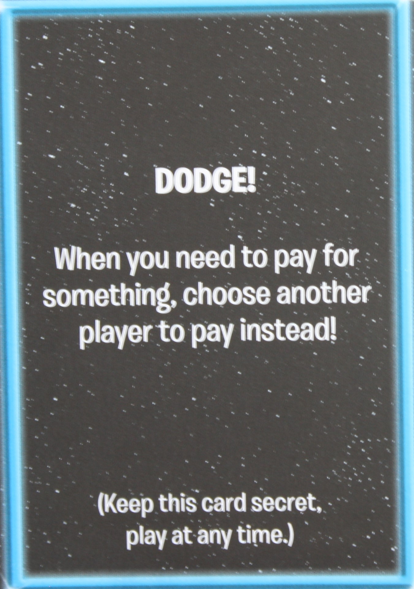 PARTS ONLY - The Game of Life "Empire" Board Game - Empire "Dodge!" Card Only