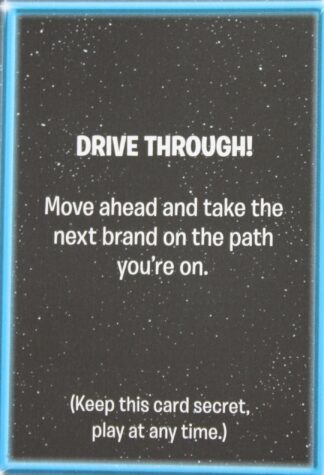 PARTS ONLY - The Game of Life "Empire" Board Game - Empire "Drive Through!" Card Only