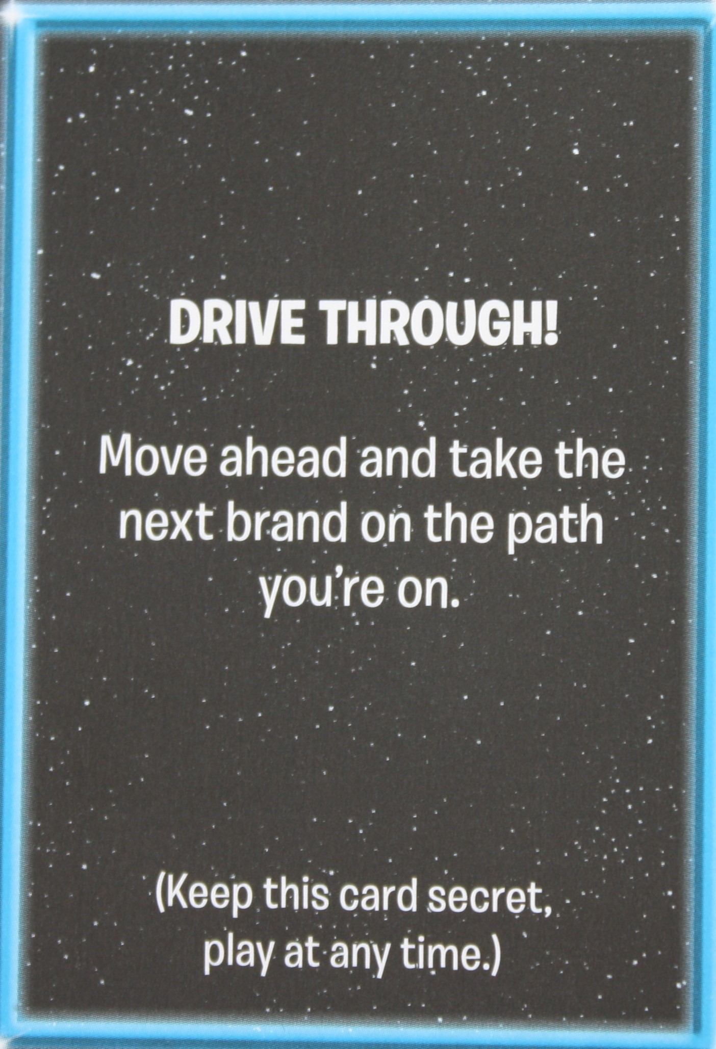 PARTS ONLY - The Game of Life "Empire" Board Game - Empire "Drive Through!" Card Only