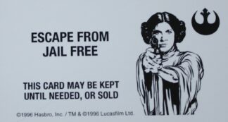 PARTS ONLY - Monopoly Star Wars Trilogy Board Game - #15 Rebel Card Only