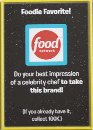 PARTS ONLY - The Game of Life "Empire" Board Game - Action "Foodie Favourite" Card Only