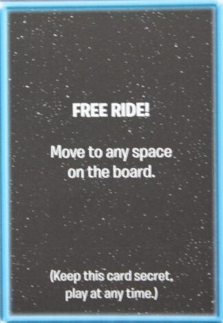 PARTS ONLY - The Game of Life "Empire" Board Game - Empire "Free Ride!" Card Only