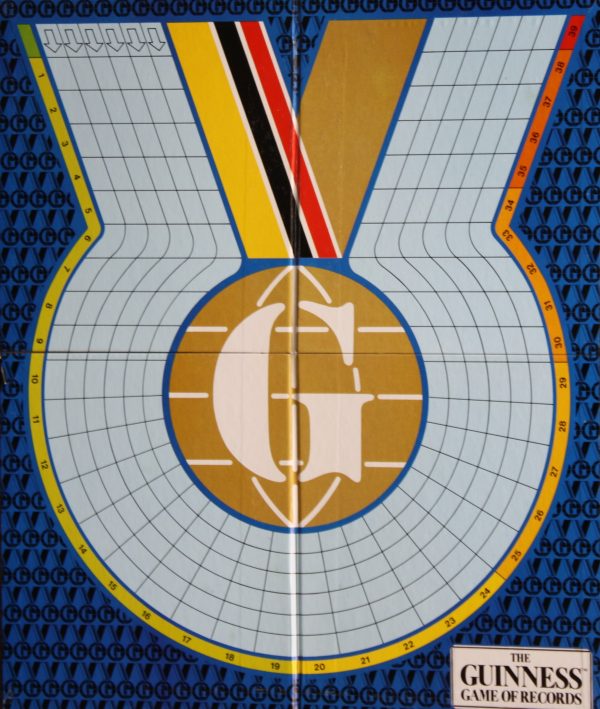 PARTS ONLY - The Guinness Game Of Records Board Game - (1) Game Board Only