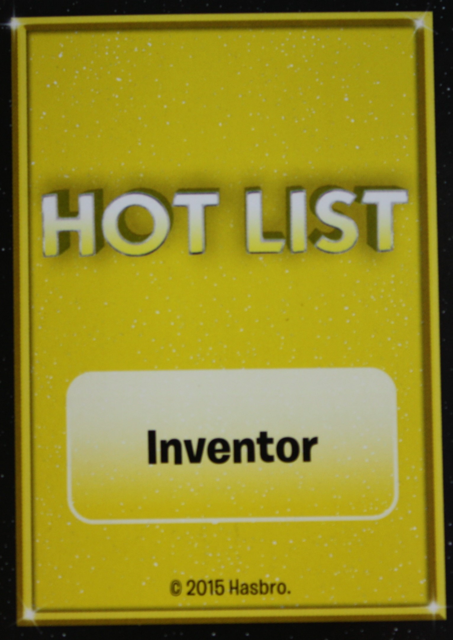 PARTS ONLY - The Game of Life "Empire" Board Game - Hot List "Inventor" Card