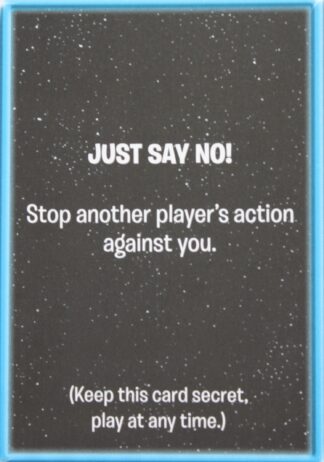 PARTS ONLY -vThe Game of Life "Empire" Board Game - Empire "Just Say No!" Card Only