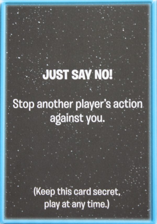 PARTS ONLY -vThe Game of Life "Empire" Board Game - Empire "Just Say No!" Card Only