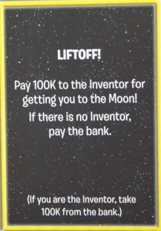 PARTS ONLY - The Game of Life "Empire" Board Game - Action "Liftoff!" Card Only