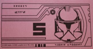 PARTS ONLY -Monopoly Board Game Star Wars Saga Edition - 5 Republic Credit (Pack of 10)