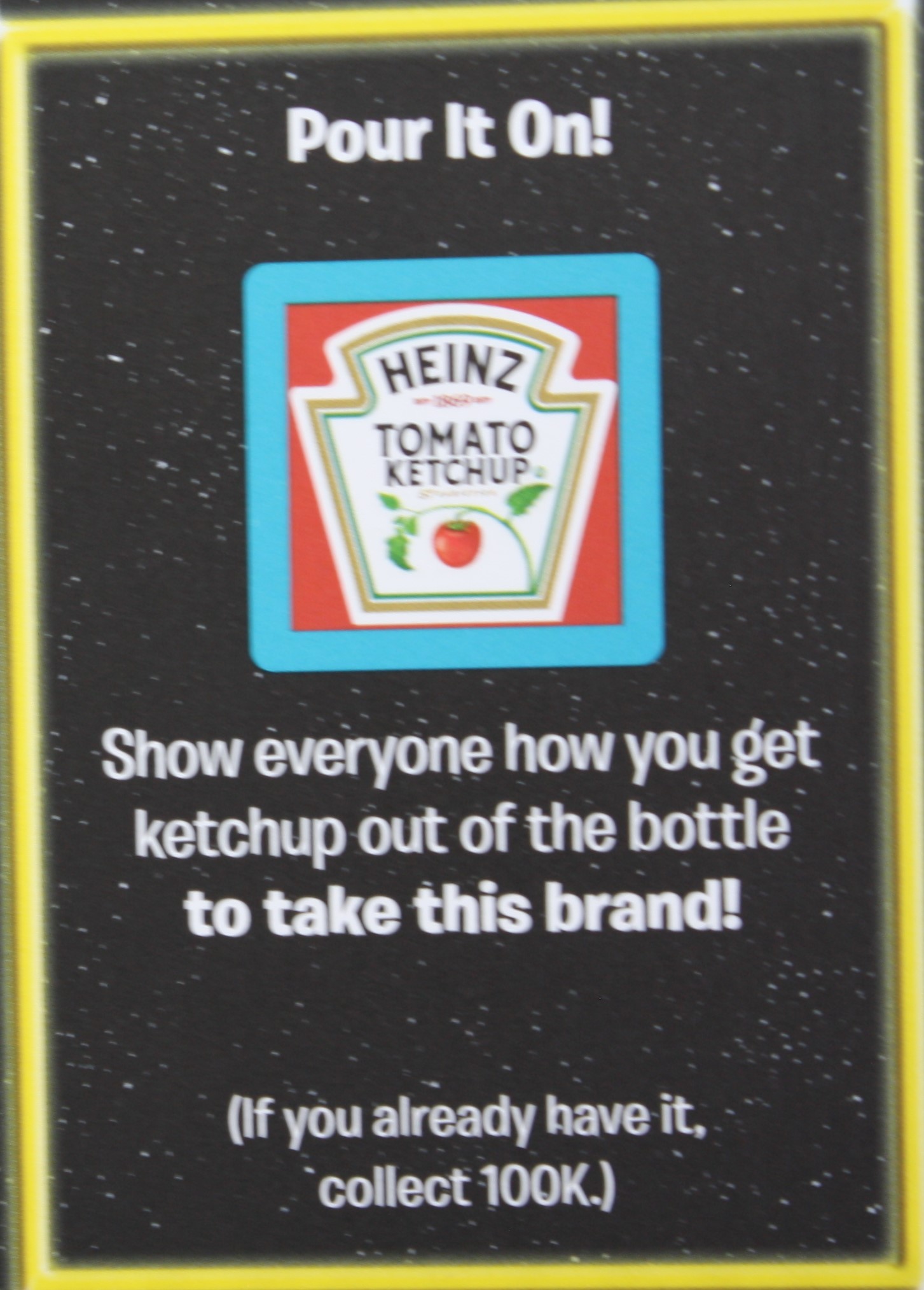 PARTS ONLY - The Game of Life "Empire" Board Game - Action "Pour It On!" Card Only