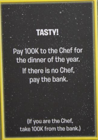 PARTS ONLY -The Game of Life "Empire" Board Game - Action "Tasty!" Card Only