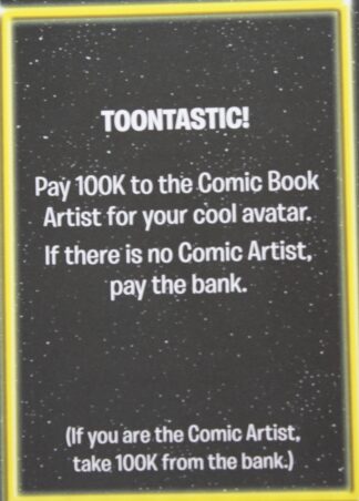 PARTS ONLY - The Game of Life "Empire" Board Game - Action "Toontastic!" Card Only