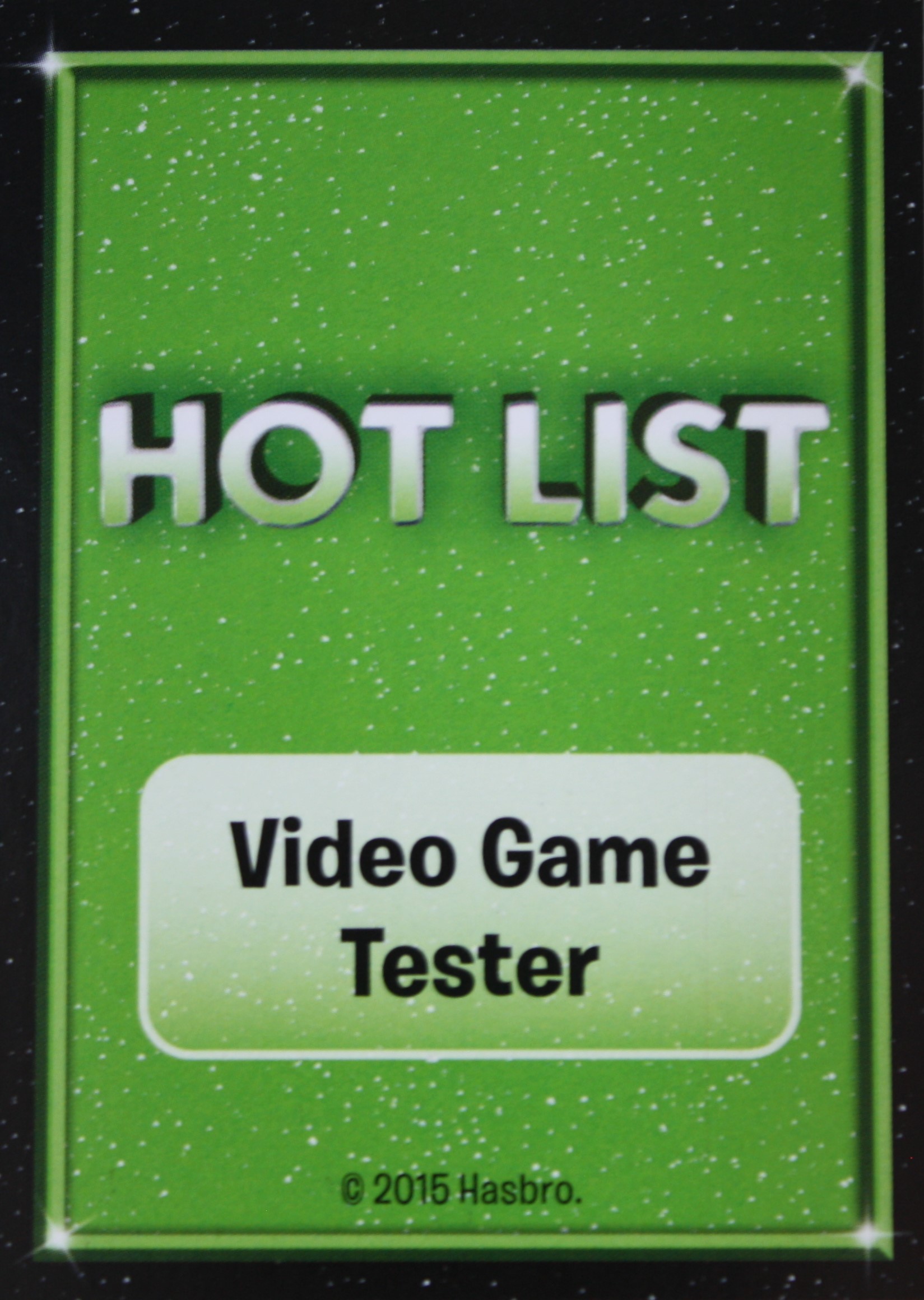 PARTS ONLY - The Game of Life "Empire" Board - (1) Hot List "Video Game Tester" Card Only