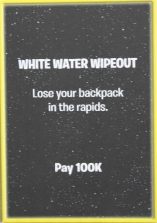 PARTS ONLY - The Game of Life "Empire" Board Game - Action "White Water Wipeout" Card Only