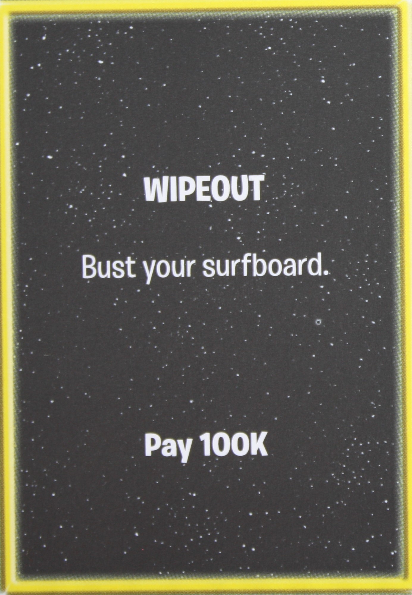 PARTS ONLY - The Game of Life "Empire" Board Game - Action "Wipeout" Card Only