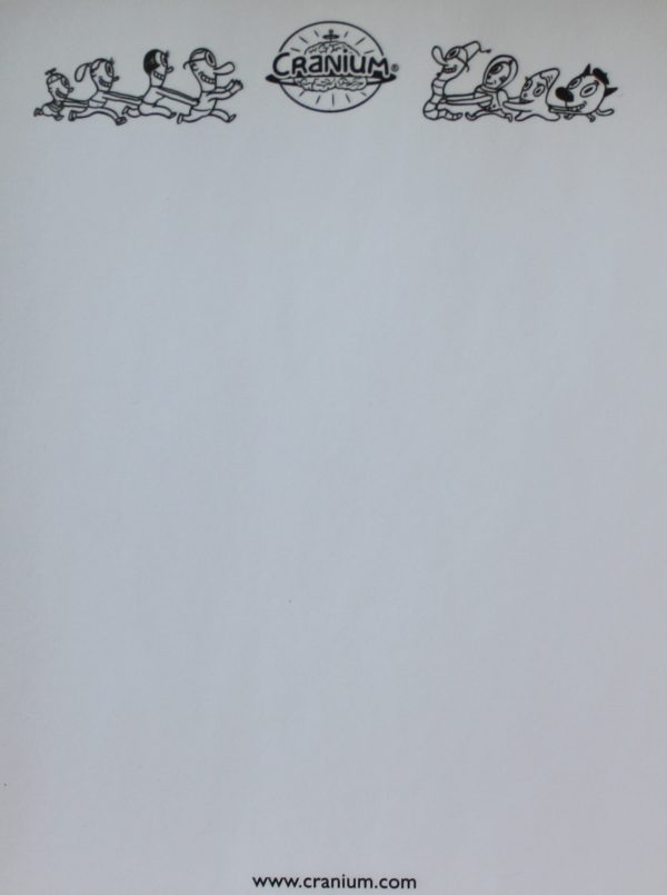 PARTS ONLY - Cranium Board Game Australian Edition - (10) Cranium Pad Sheets Only