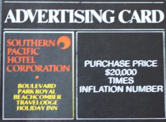 PARTS ONLY - Poleconomy Board Game - #1 Advertising Card Only