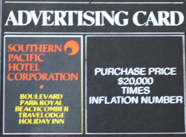 PARTS ONLY - Poleconomy Board Game - #1 Advertising Card Only