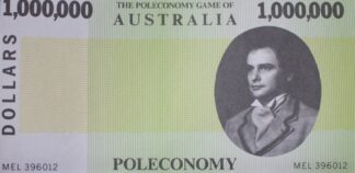 PARTS ONLY -Poleconomy Board Game - Pack (10) $1,000,000 Money