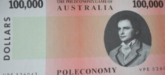 PARTS ONLY -Poleconomy Board Game - Pack (10) $100,000 Money