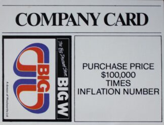 PARTS ONLY - Poleconomy Board Game - #4 Title Deed Card Only
