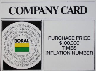 PARTS ONLY - Poleconomy Board Game - #7 Title Deed Card Only