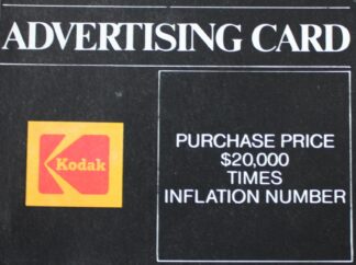 PARTS ONLY -cPoleconomy Board Game - #10 Advertising Card Only