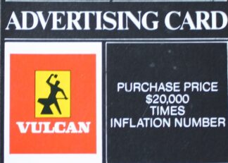 PARTS ONLY - Poleconomy Board Game - #11 Advertising Card Only