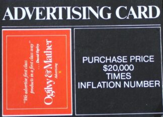 PARTS ONLY - Poleconomy Board Game - #14 Advertising Card Only