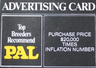 PARTS ONLY - Poleconomy Board Game - #17 Advertising Card Only
