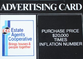 PARTS ONLY - Poleconomy Board Game - #23 Advertising Card Only