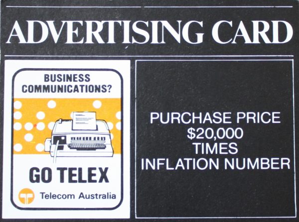 PARTS ONLY - Poleconomy Board Game - #3 Advertising Card Only