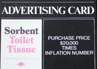 PARTS ONLY -Poleconomy Board Game - #4 Advertising Card Only