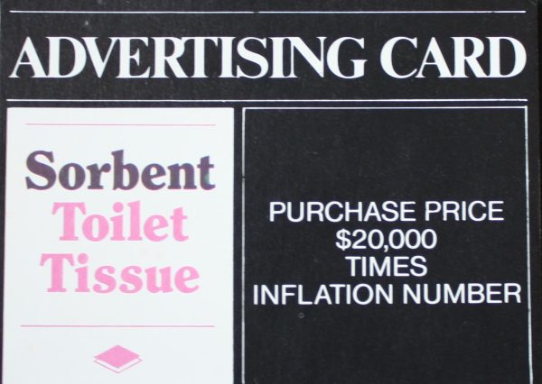 PARTS ONLY -Poleconomy Board Game - #4 Advertising Card Only