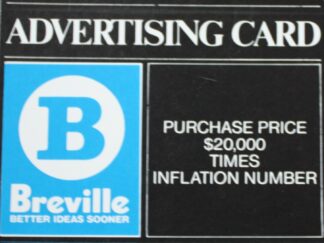 PARTS ONLY - Poleconomy Board Game - #7 Advertising Card Only