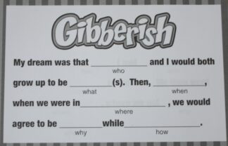 PARTS ONLY - Gibberish Board Game -(10) Assorted Gibberish Story Pages Only