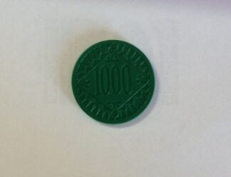 PARTS ONLY - Last Chance Board Game - (1) $1,000 Green Chip Only