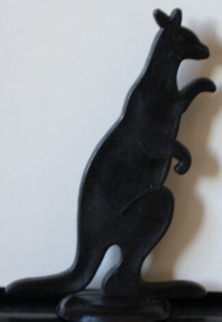 PARTS ONLY -Poleconomy Board Game - Black Plastic (5cm) Kangaroo Token