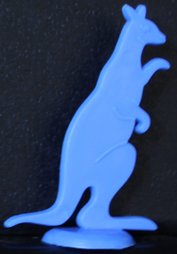 PARTS ONLY -Poleconomy Board Game - Blue Plastic (5cm) Kangaroo Token