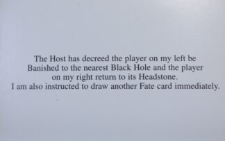 PARTS ONLY - Atmosfear "The Harbingers" Board Game - #31 Fate Card Only