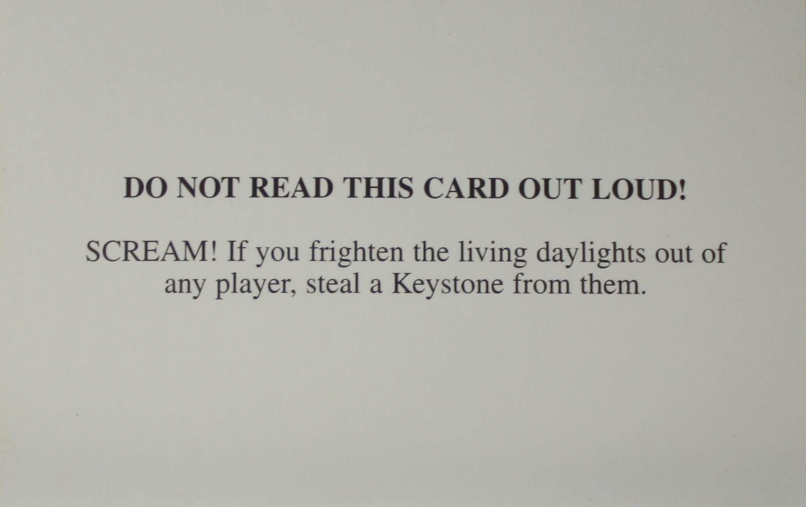 PARTS ONLY - Atmosfear "The Harbingers" Board Game - #7 Fate Card Only