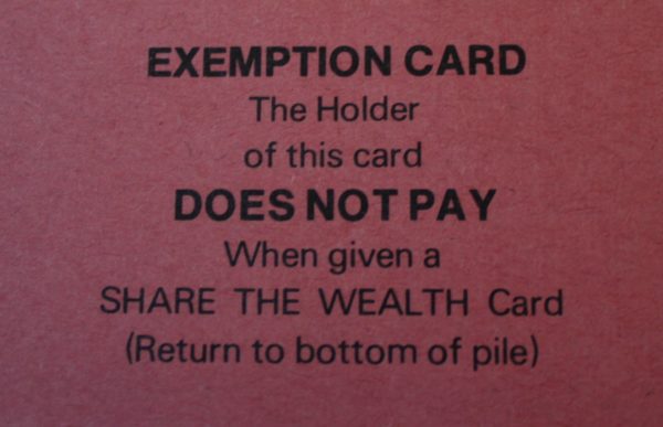PARTS ONLY -The Game of Life Board Game 1976 New Zealand Version - (7) Exemption Cards