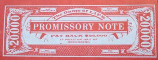 PARTS ONLY -The Game of Life Board Game 1976 New Zealand Version - (45) Pack of $20,000 Promissory Notes