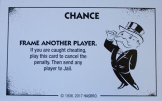 PARTS ONLY - Monopoly Board Game "Cheaters" Edition - (1) Chance Card #1 Only