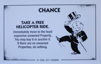 PARTS ONLY - Monopoly Board Game "Cheaters" Edition - (1) Chance Card #5 Only