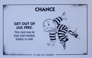 PARTS ONLY - Monopoly Board Game "Cheaters" Edition - (1) Chance Card #6 Only
