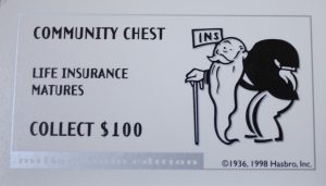 PARTS ONLY - Monopoly Board Game 2000 Millennium Tin Edition - #11 Community Chest Card Only