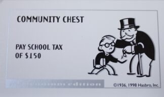 PARTS ONLY - Monopoly Board Game 2000 Millennium Tin Edition - #12 Community Chest Card Only
