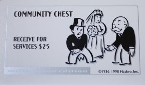 PARTS ONLY - Monopoly Board Game 2000 Millennium Tin Edition - #13 Community Chest Card Only
