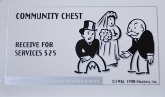 PARTS ONLY - Monopoly Board Game 2000 Millennium Tin Edition - #13 Community Chest Card Only
