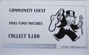 PARTS ONLY - Monopoly Board Game 2000 Millennium Tin Edition - #14 Community Chest Card Only